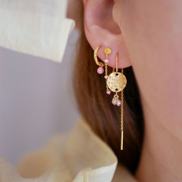 Lola TROPICAL øreringe i 18 karat forgyldt sølv fra Enamel Copenhagen