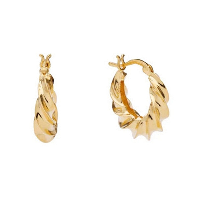 Ellie hoops i 24 karat forgyldt messing fra Pico Copenhagen