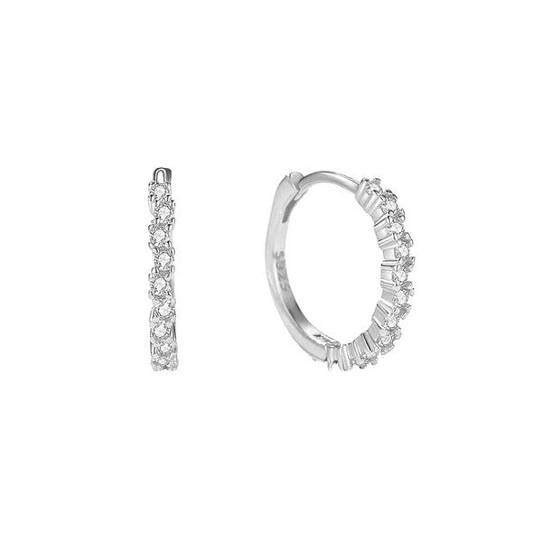 Josie creoler i sølv med zirkonia fra MerlePerle