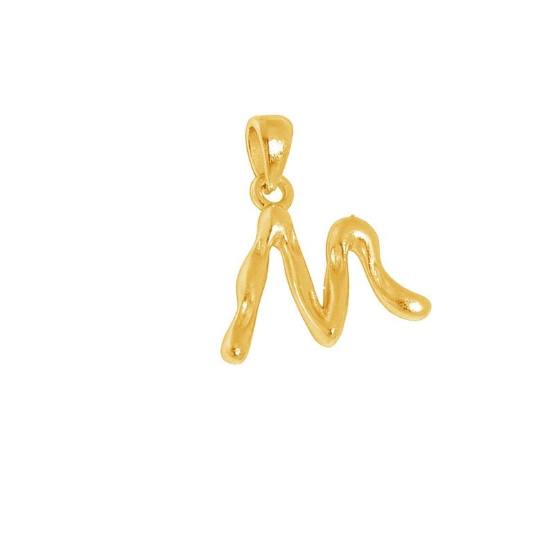 MerlePerle bogstavhalskæde i 18 karat forgyldt sølv – B