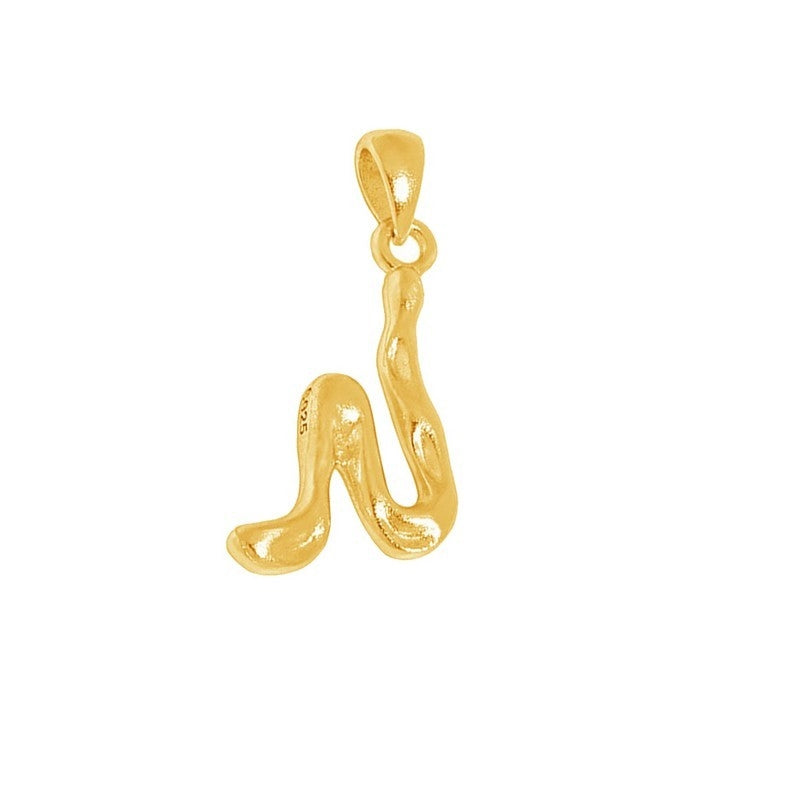 MerlePerle bogstavhalskæde i 18 karat forgyldt sølv – B