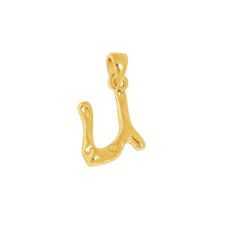 MerlePerle bogstavhalskæde i 18 karat forgyldt sølv – B