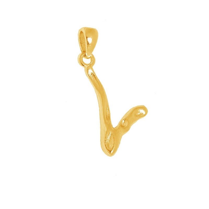 MerlePerle bogstavhalskæde i 18 karat forgyldt sølv – B