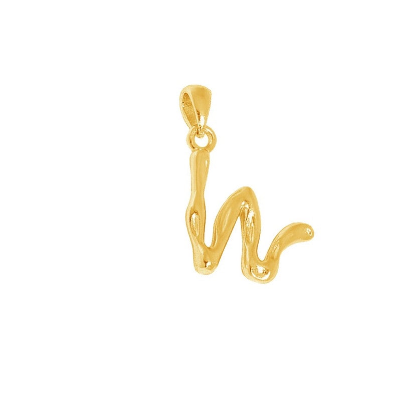 MerlePerle bogstavhalskæde i 18 karat forgyldt sølv – B