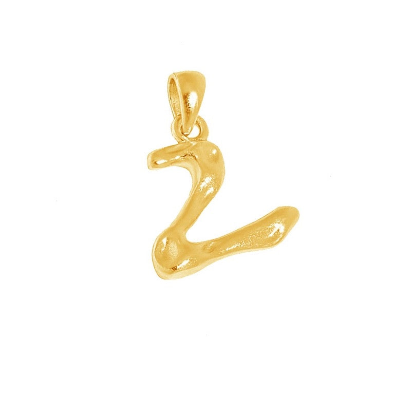 MerlePerle bogstavhalskæde i 18 karat forgyldt sølv – B