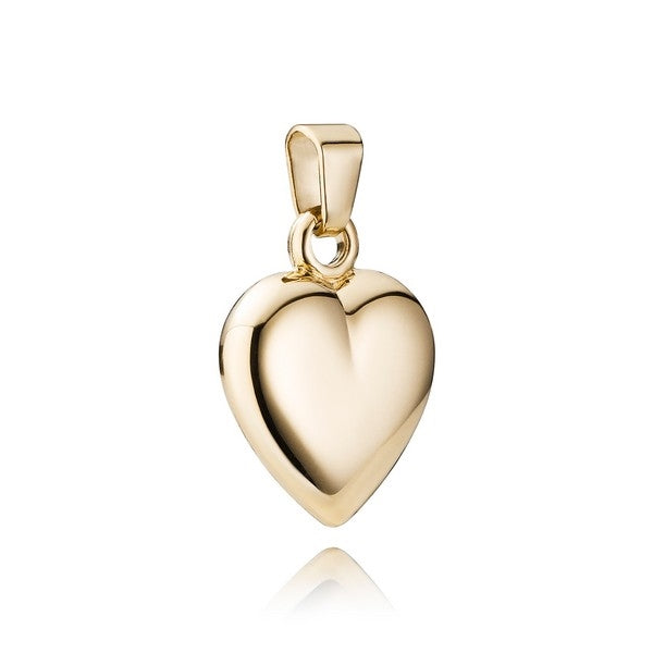 BNH hjertevedhæng i 8 eller 14 kt guld Small (12 mm)