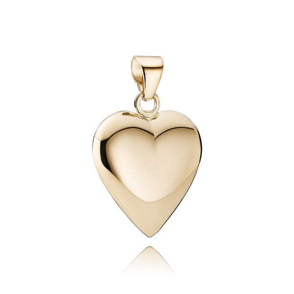 BNH hjertevedhæng i 8 eller 14 karat guld Large