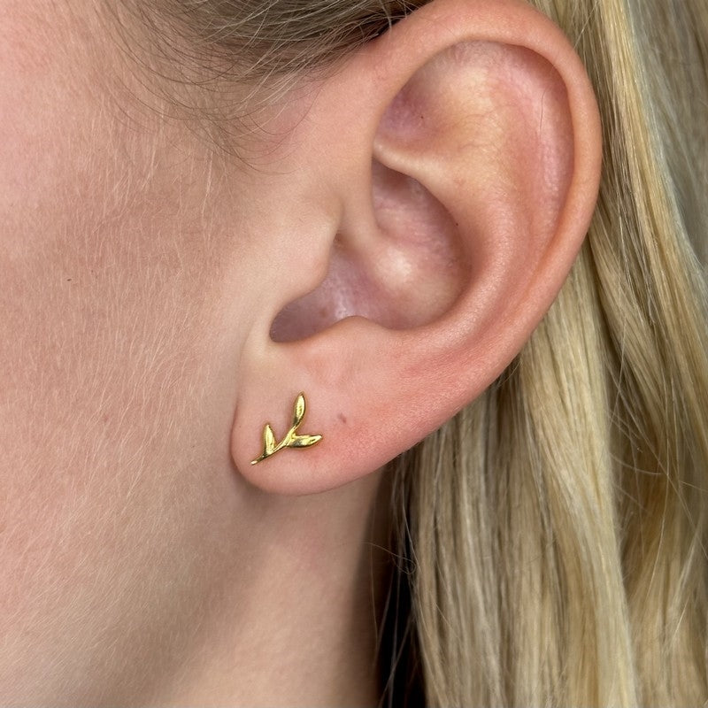 Crisp øreringe i forgyldt sølv fra Pernille Corydon (9 mm)