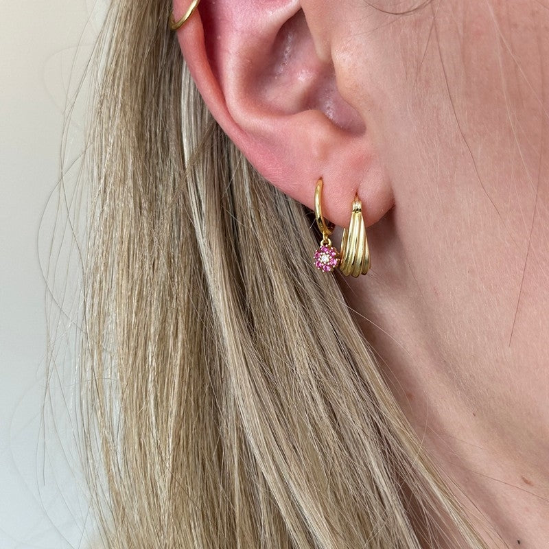 Gail forgyldte sølvøreringe fra ByBirch (15 mm)