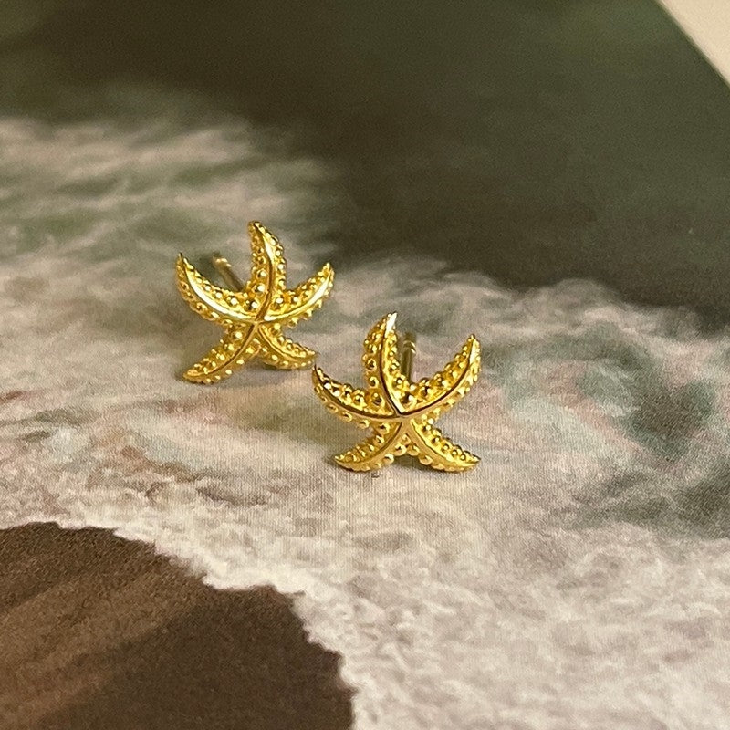 Marina ørestikker i 14 karat forgyldt sølv fra Sistie