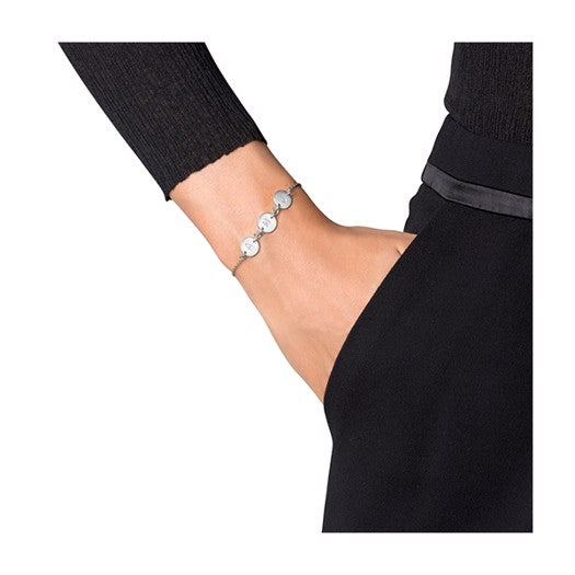 Lovetag armbånd i sølv med 3 vedhæng fra Jane Kønig