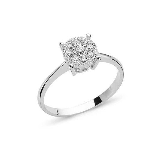 Coronet Nuran diamantring i 14 kt hvidguld med 0,37 ct diamanter