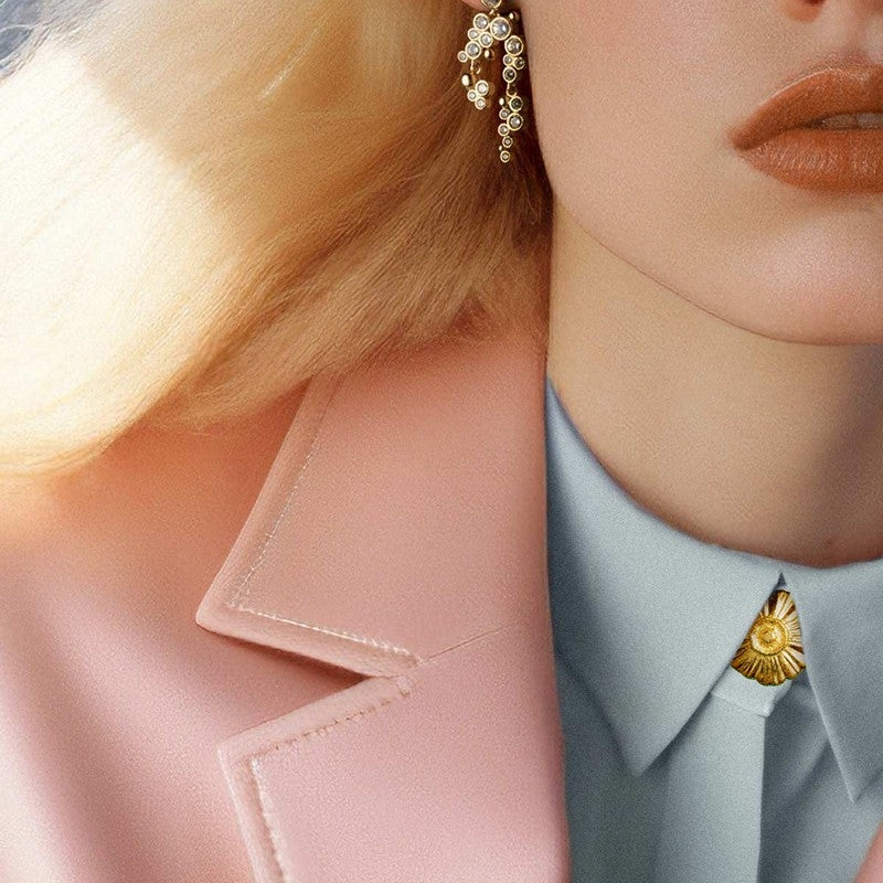 Lost Ember øreringe i 18 karat forgyldt sølv med krystaller – House of Vincent