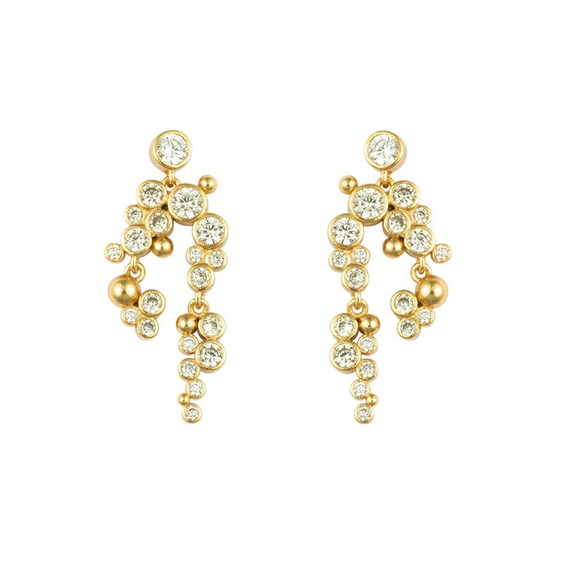 Lost Ember øreringe i 18 karat forgyldt sølv med krystaller – House of Vincent