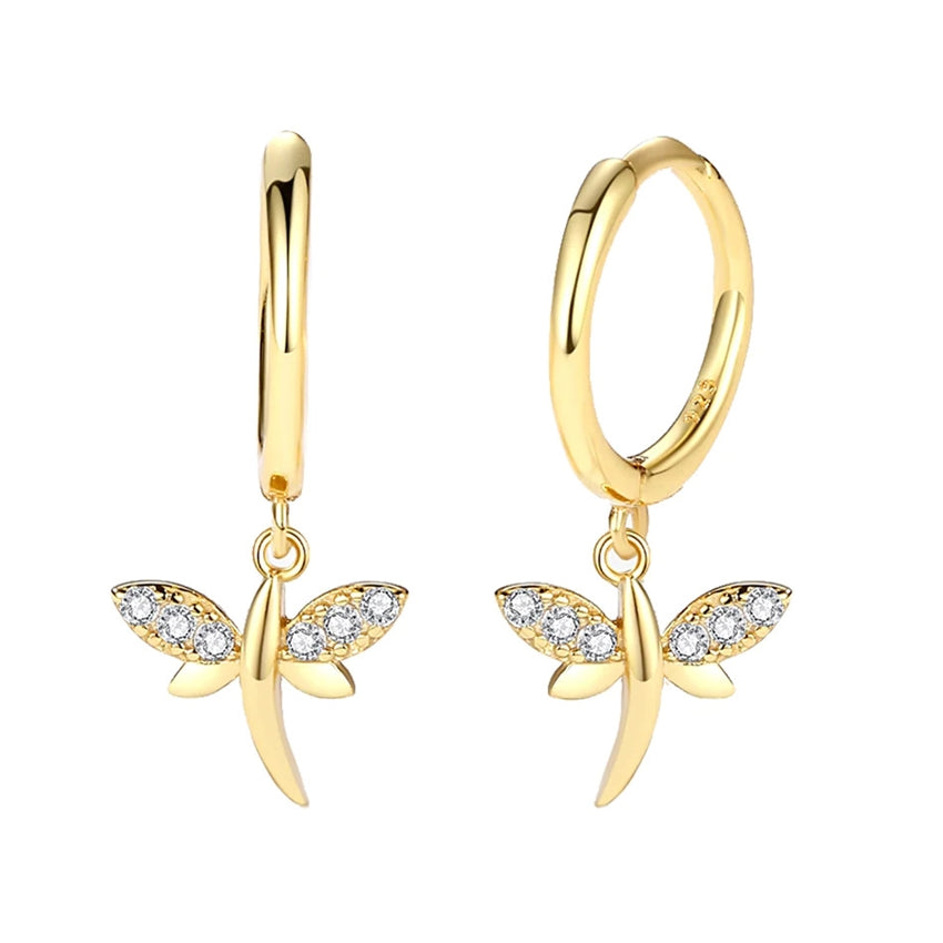 Nelly hoops i 18 karat forgyldt sølv med guldsmed vedhæng fra MerlePerle (11,5 mm/20 mm)