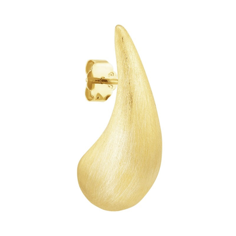 Jane Kønig Mega Orbis Drop ørestik i forgyldt sølv 30 mm