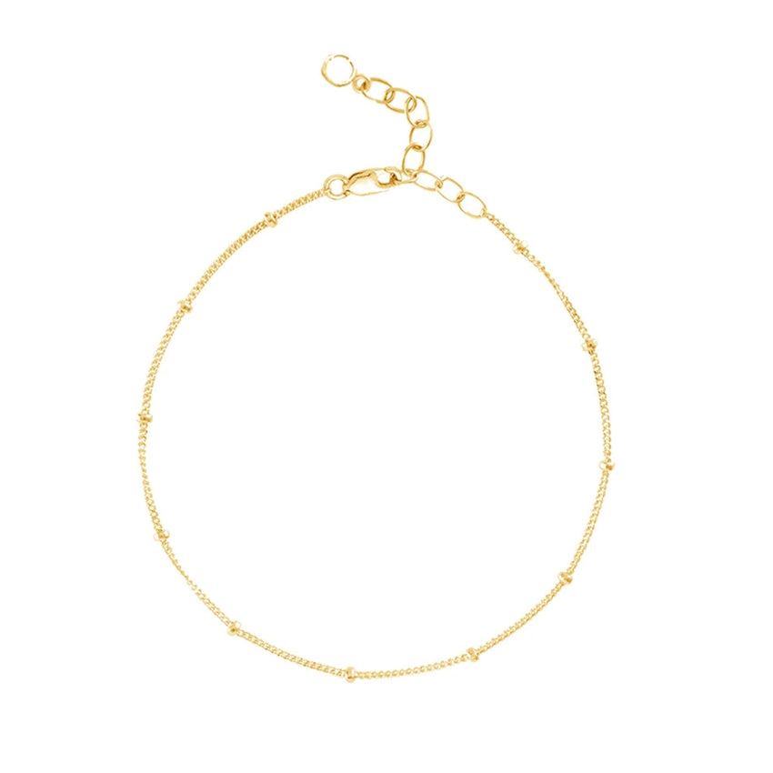 Filuca armbånd i 18 karat forgyldt sølv med kugler fra MerlePerle