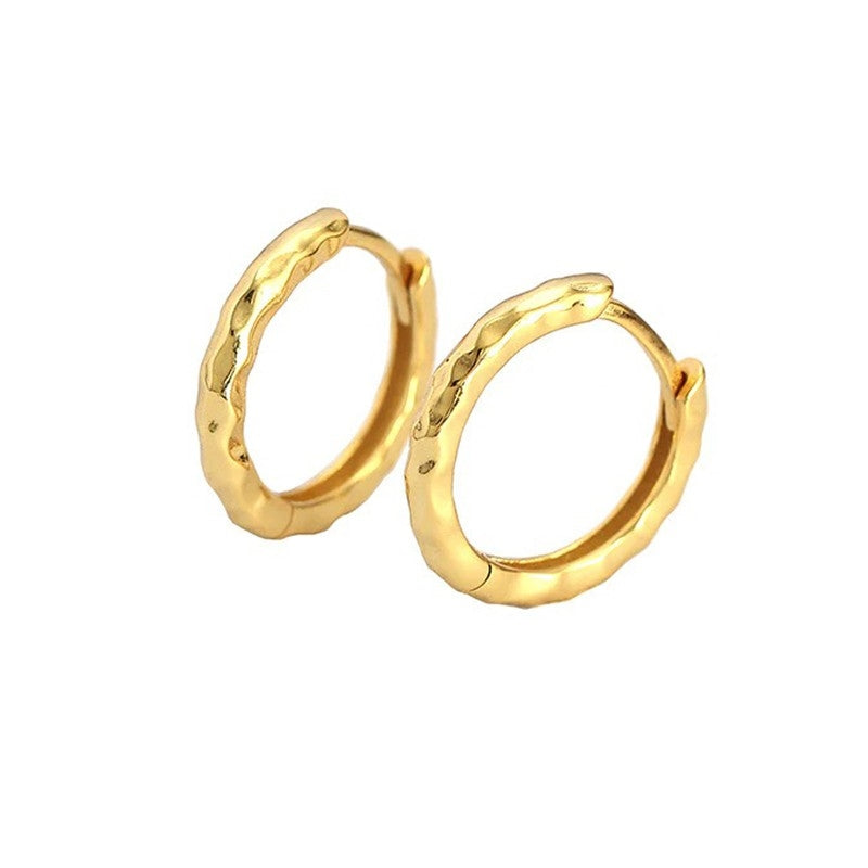 Smilla store creoler i 18 karat forgyldt sølv 16 mm fra MerlePerle