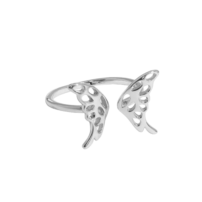 Sommerfugle ring i sølv fra ByBirch Onesize