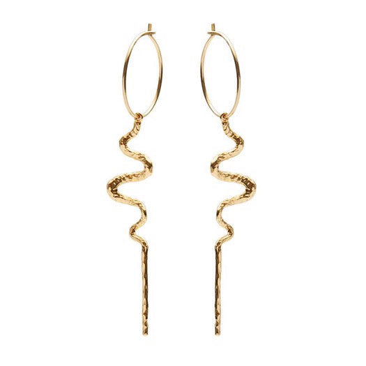 Mia store creoler i forgyldt sølv fra Maanesten