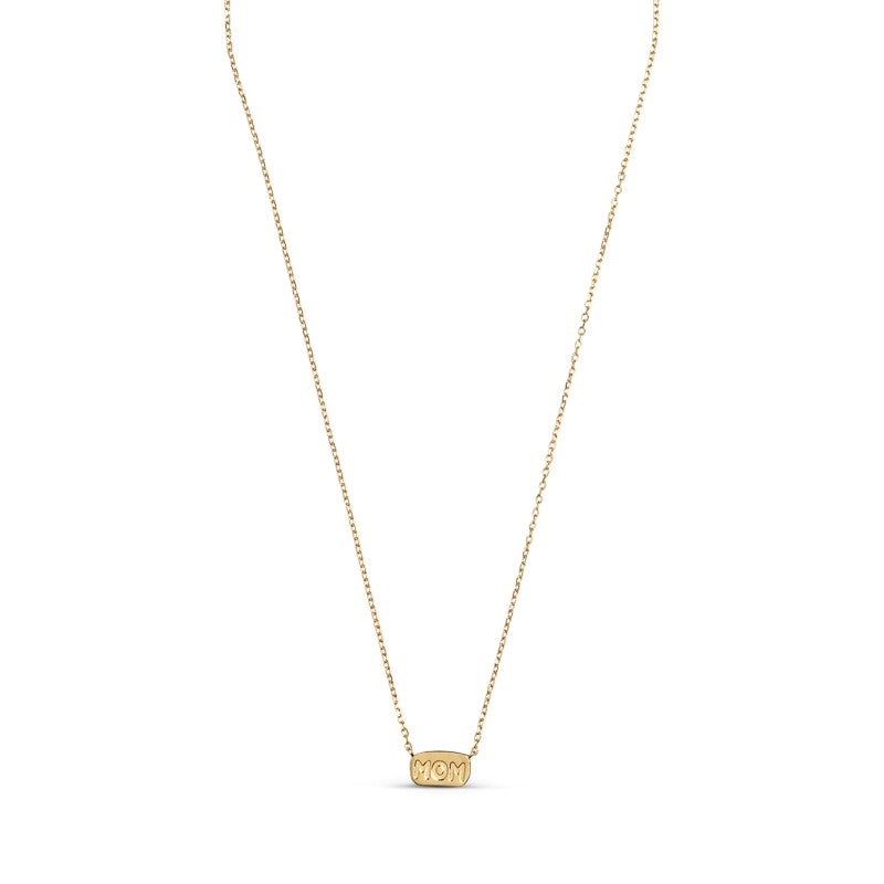MOM halskæde i forgyldt sølv fra Enamel Copenhagen