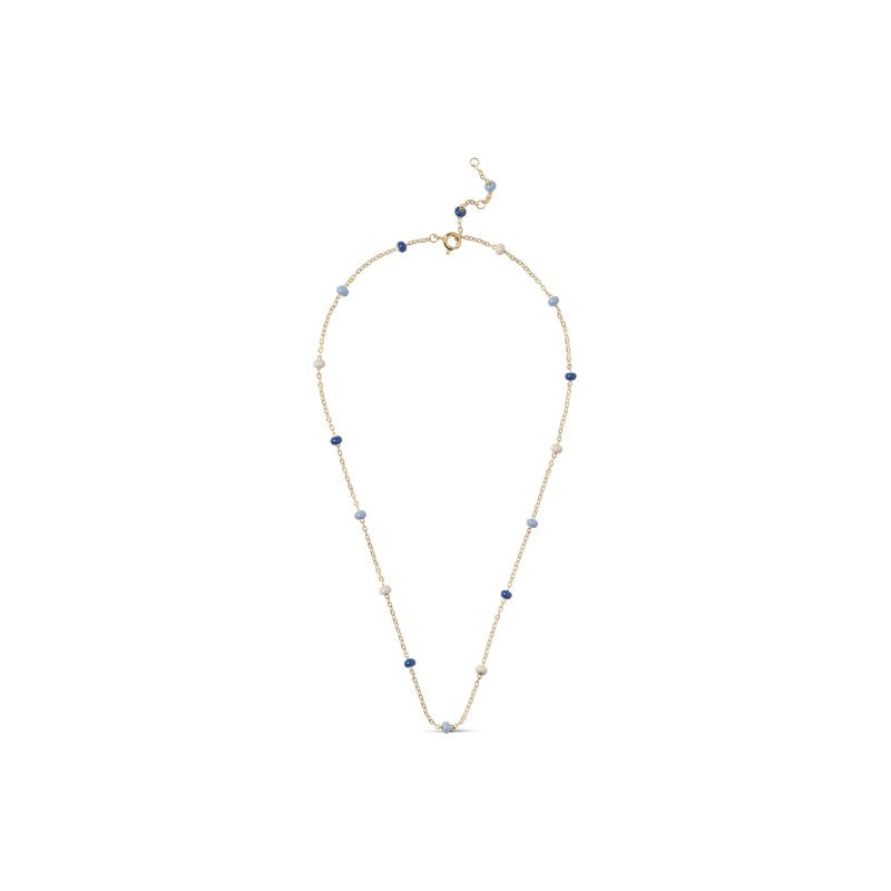 Lola Bold Marine halskæde i forgyldt sølv fra Enamel Copenhagen 38–42 cm