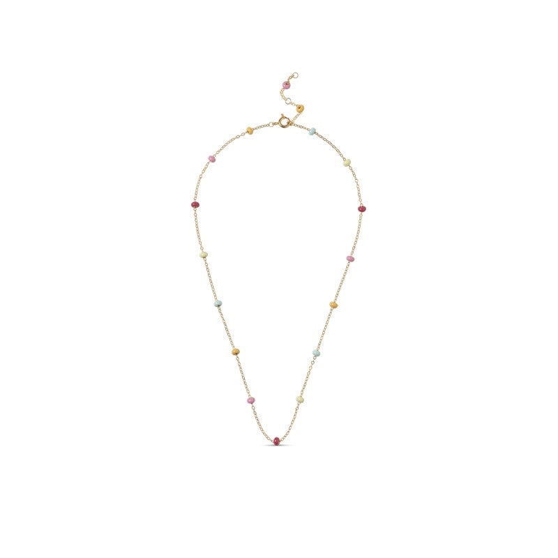 Lola Bold Rainbow halskæde i forgyldt sølv fra Enamel Copenhagen