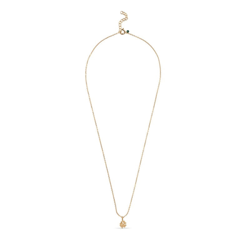 Firkløver halskæde i 18 karat forgyldt sølv fra Enamel Copenhagen
