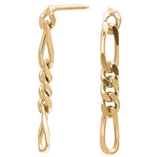 FIGARO ørestikker i forgyldt sølv med kæder fra Nordahl Andersen