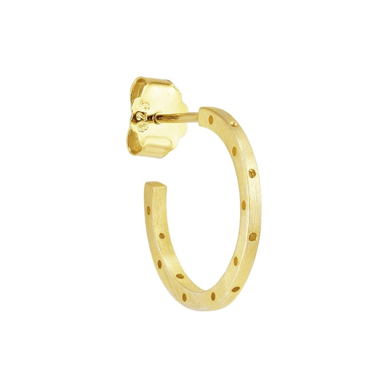 Orbis Hoop ørering i forgyldt sølv fra Jane Kønig