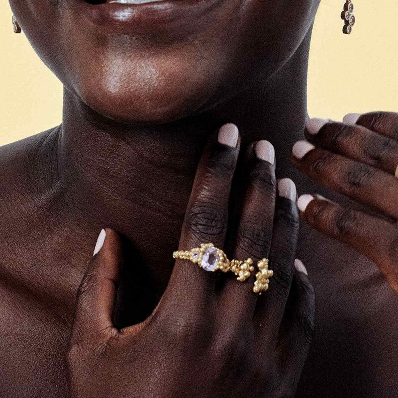 Orb Chronicles ring i 18 karat forgyldt sølv – House of Vincent