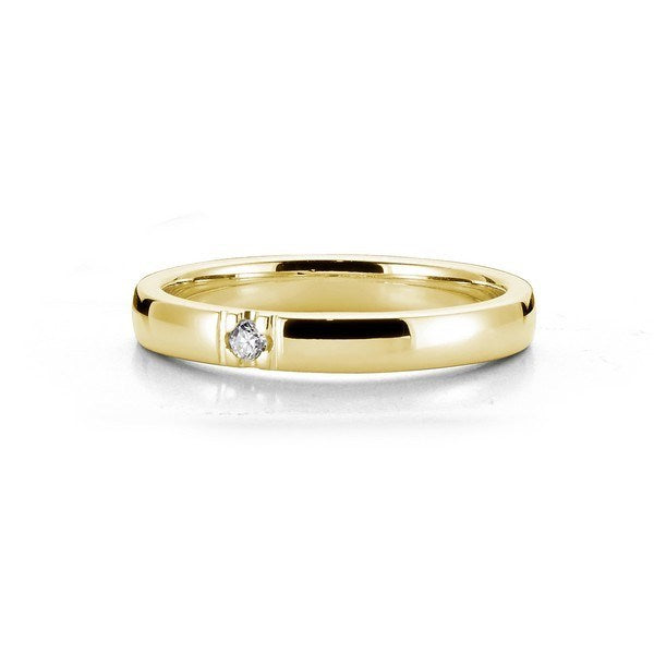 Eksklusiv Nuran alliancering i 8 eller 14 karat guld med diamanter 0,03 ct