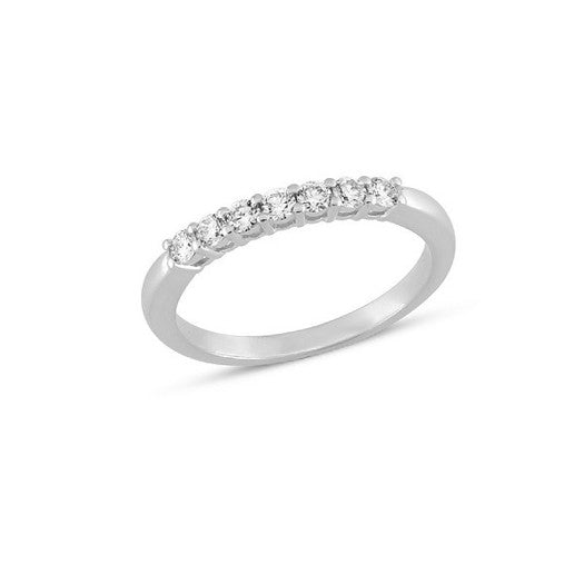 Eksklusiv Nuran alliancering i 14 karat hvidguld med 0,35 ct diamanter