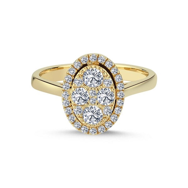 Nuran elegant diamantring i 14 karat guld med 0,64 ct diamanter