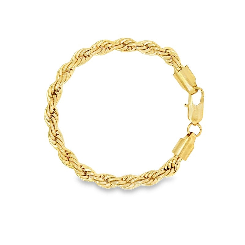 Rico's armbånd i 18 karat forgyldt stål 7 mm 19–21 cm