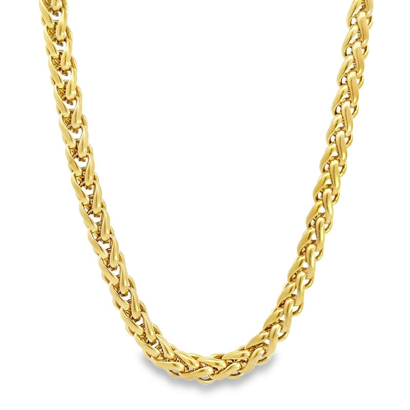 Rico's halskæde i 7 mm forgyldt stål 50–60 cm