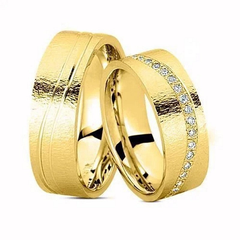 Eksklusiv Nuran vielsesringe i 14 karat guld med 0,39 ct diamanter