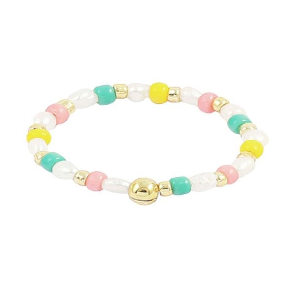 Aurora ring i 18 karat forgyldt messing med perler fra Hultquist Copenhagen