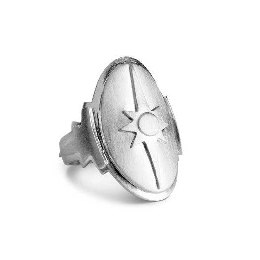 Shield ring i sterlingsølv fra Jane Kønig