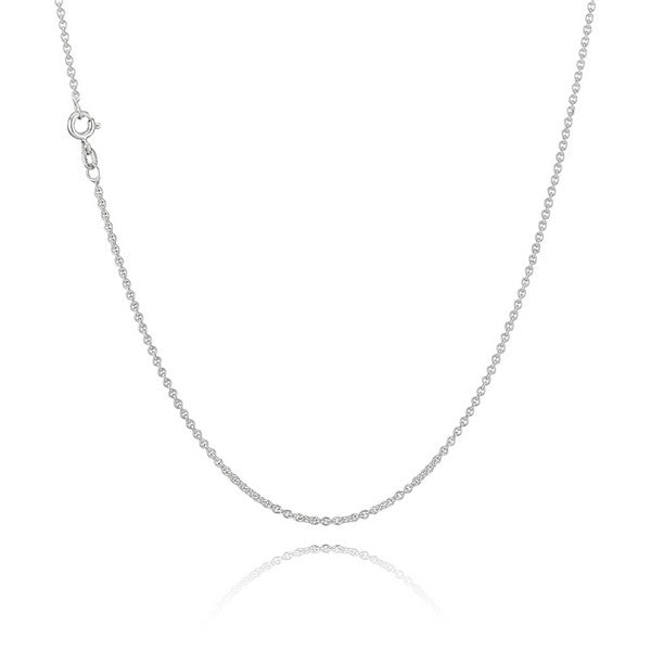 BNH ankerkæde i sterlingsølv 36–80 cm, 0,40–1,00 mm