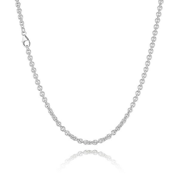 BNH ankerkæde i sterlingsølv 36–80 cm, 0,40–1,00 mm