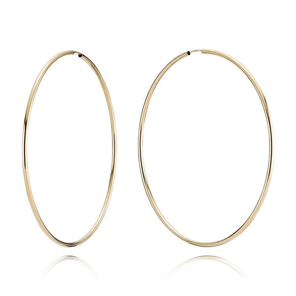 BNH hoops i 18 karat forgyldt sølv Ø75 mm