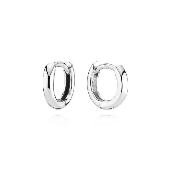 BNH sølvøreringe med knæk og clicklås Ø10,5 mm