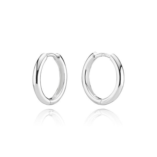 BNH sølvcreoler med clicklås Ø12,5 mm