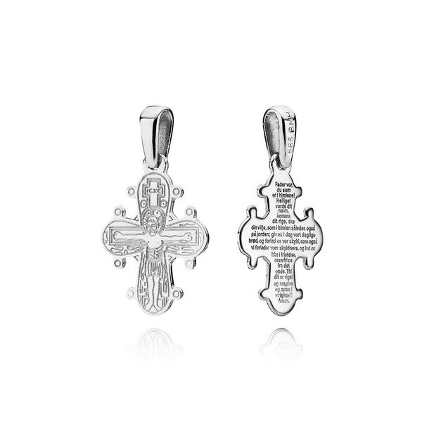 BNH Dagmarkors vedhæng i sølv 20 x 17 mm