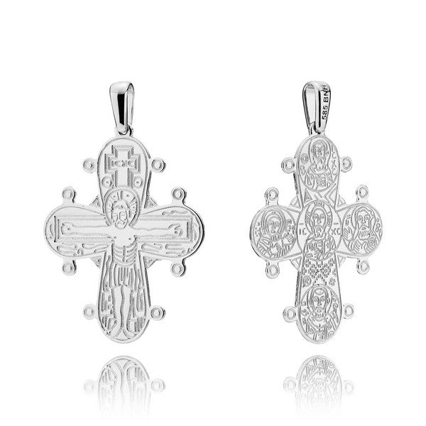 BNH Dagmarkors vedhæng i sølv 20 x 17 mm