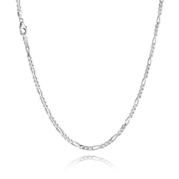 BNH Figaro halskæde i sterlingsølv 3,05 mm med karabinlås – 55 cm.
