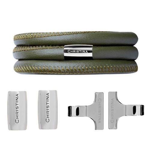 Christina Collect startersæt i stål, 18 mm – blå