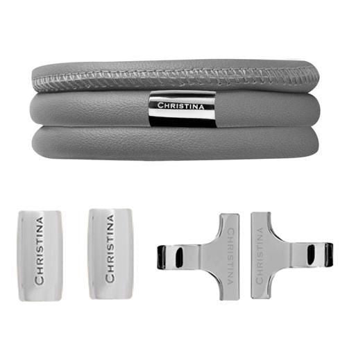 Christina Collect startersæt i stål, 18 mm – blå