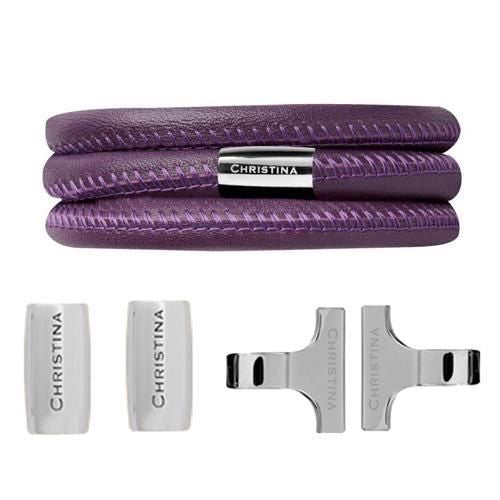 Christina Collect startersæt i stål, 18 mm – blå